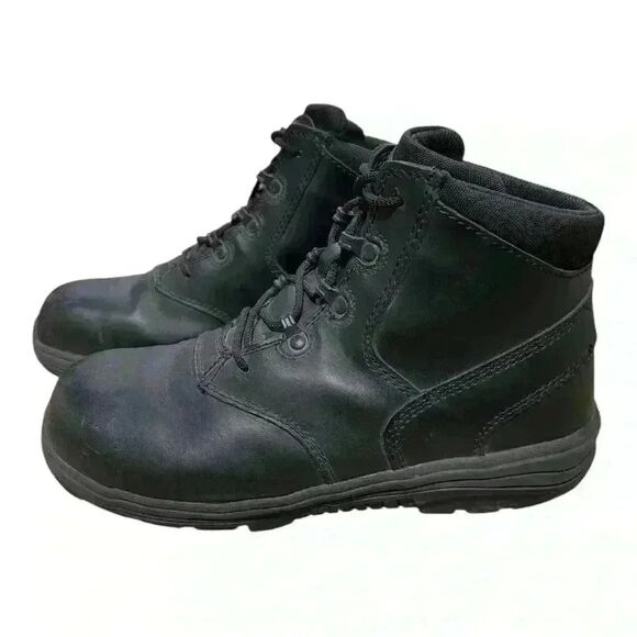 WORX BY RED WING SHOES #5136 Black Leather Steel Toe Chukka Work Boot. Size 9.5 - Picture 1 of 8
